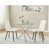 2 Argyle Grid White Leather Chairs is out of stock