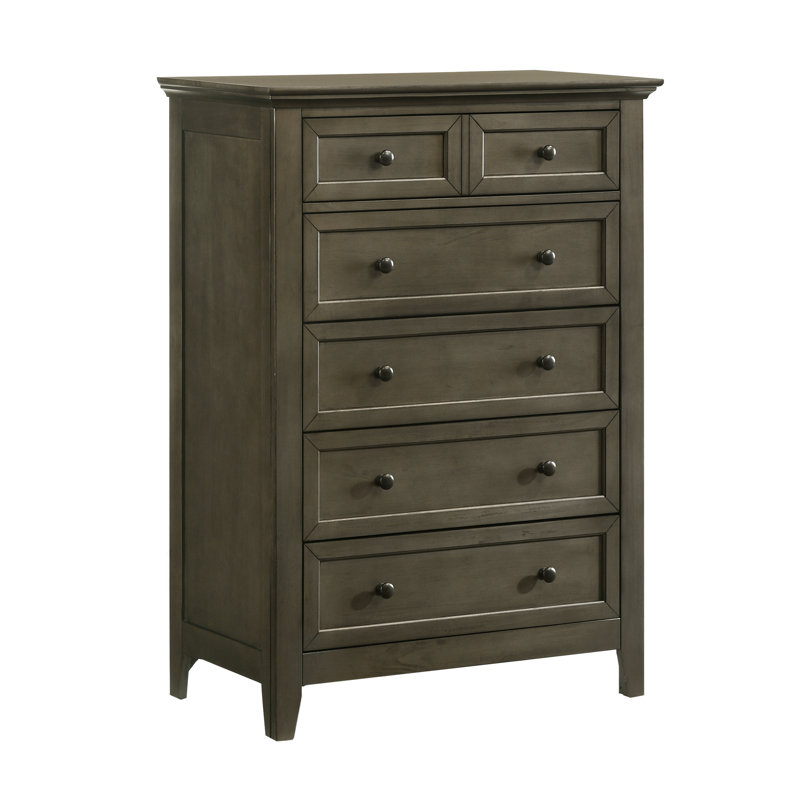 Commode 6 tiroirs Bletsoe Selina, Gris