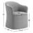 Janina Linen Upholstered Armchair with Casters-791995984