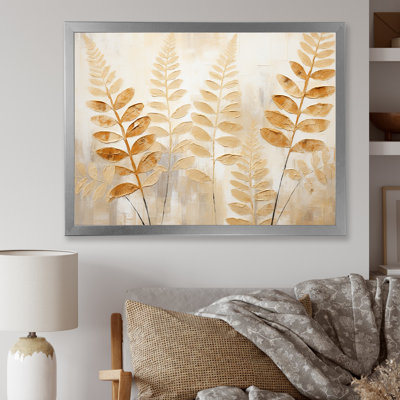 Golden Ferns Silent Gracefulness V sur impression sur toile