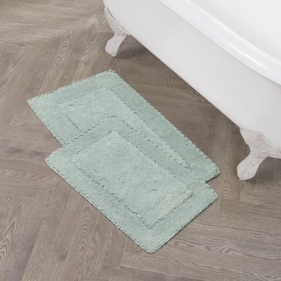 Laura Ashley Ruffle 100% Cotton Bath Rugs
