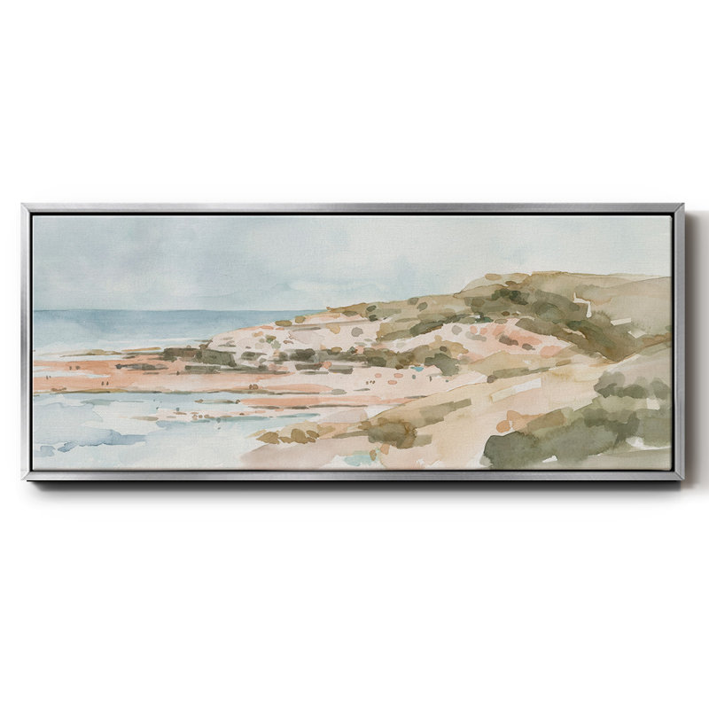 Neutre bord de mer II - toile encadrée, H 8 po x l 20 po