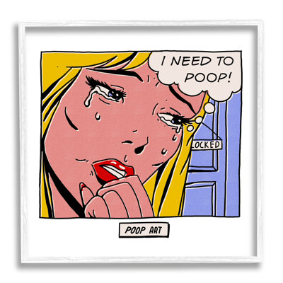 " Need To Poop Classic Comic " by Matheus Lopes Castro Painting Print