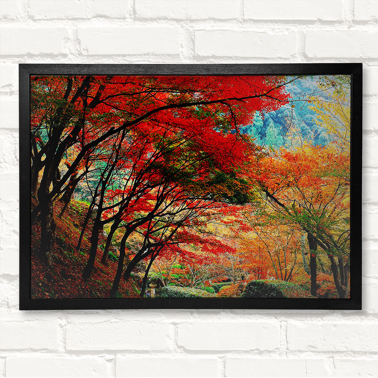 Ebern Designs Autumn Tree Delight Framed Print | Wayfair.co.uk