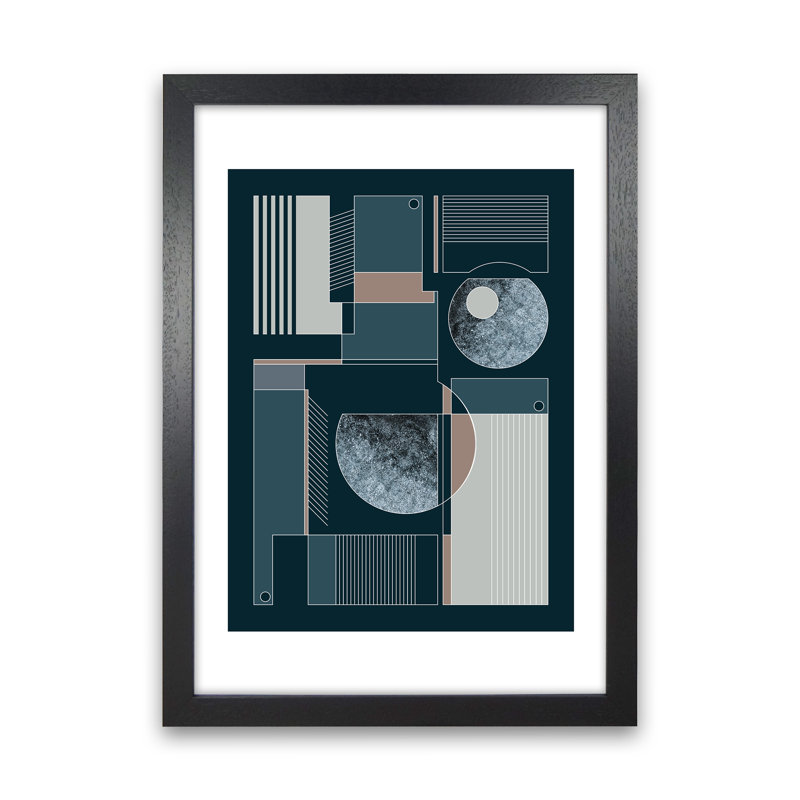 Geometric III - Print, Black Framed, 42cm H x 29.7cm W x 3cm D