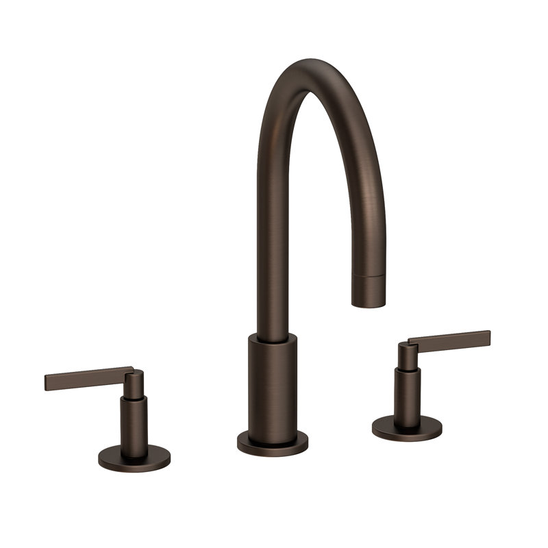 Tolmin Widespread Bathroom Faucet with Drain Assembly, English Bronze