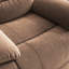 Canapé inclinable manuel en microfibre Evina