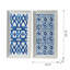 Ensemble de 2 sculptures suspendues, art mural moderne, 12,5 po x 24,5 po