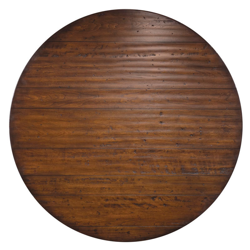 Tuscan Round Solid Wood Dining Table, 30.5"H x 72"L x 72"W