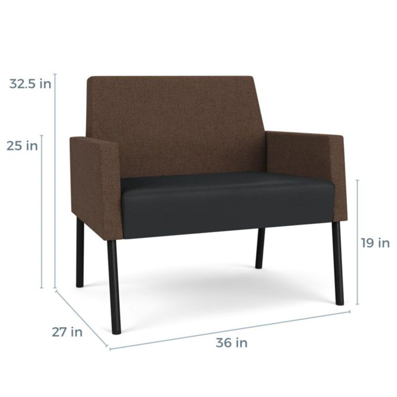Fauteuil de réception Mystic, Noir, noir, noir, noir, Archetype Café / Modène graphite