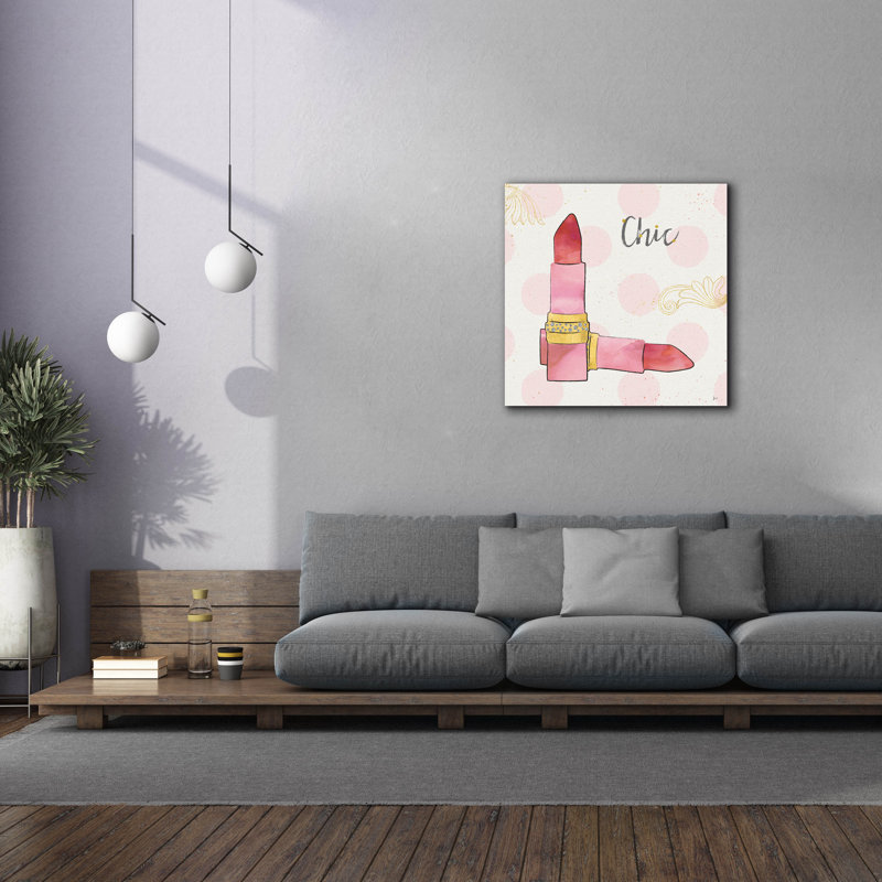 Art mural sur toile House of Hampton® «Fashion Blooms III Pink» par Jess Aiken, H 37 po x l 37 po x P 1,5 po