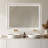 Anti-fog Tempered Glass LED Bathroom Mirror, 3 Color Temperature with Front and Backlight, Rohs and CRU Compliant-1086124245-1086124248