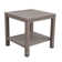Aluminum End Table With Shelf