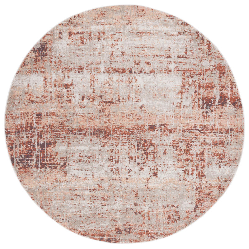 Madison 800 Performance Abstract Rug, Round 6'7"