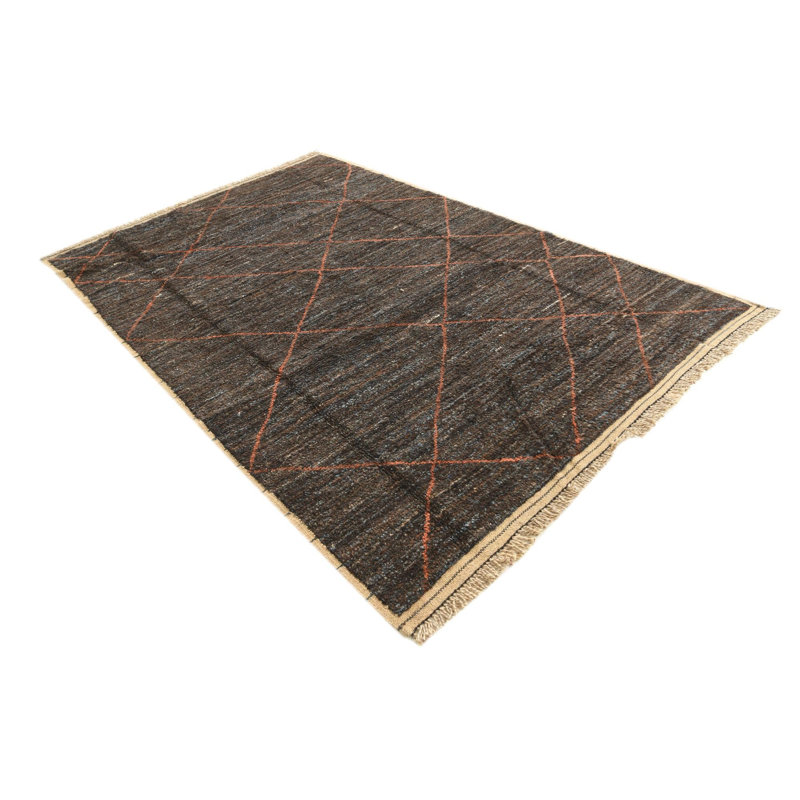 Moroccan Dark Brown Rug