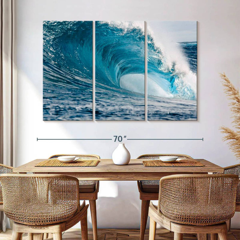 Gillard Powerful Blue Wave, 42" H x 65" W