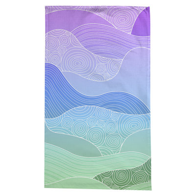 Leffel Hand Drawn Waves Tablecloth