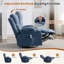 Fauteuil inclinable et pivotant avec massage par vibration, chaleur et multiples caractéristiques de confort pour une détente ultime-1619704217