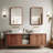 Sarwat Rectangle Wood Wall Mirror for Bathroom Bedroom-935737535-935737505