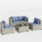 5 Pieces Patio Conversation Set-1505605496