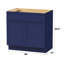 Base de meuble-lavabo simple 30 po seulement-95290474