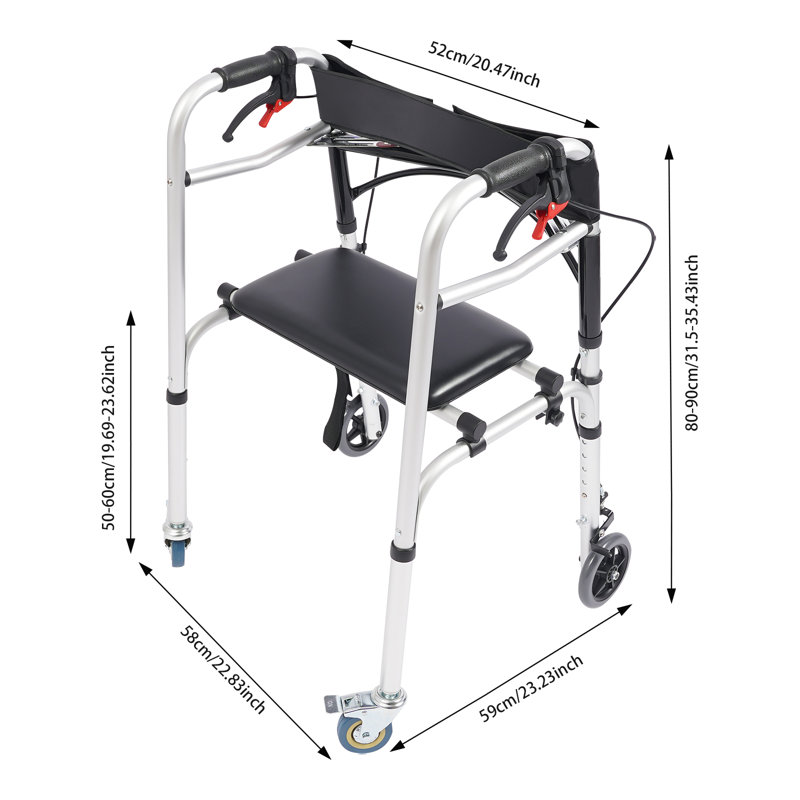 Déambulateur pliable et verrouillable