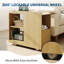 Table d'appoint 27 po avec rangement, table mobile multifonctionnelle pour la cuisine de bureau à domicile-2105656925