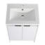 Meuble-lavabo autoportant avec lavabo en résine