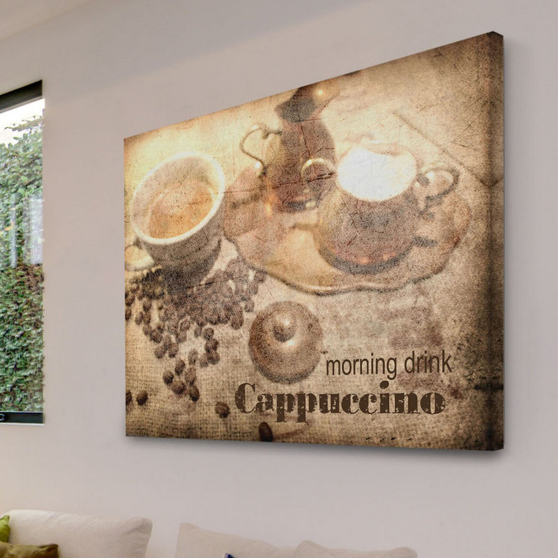 Cappuccino by Irena Orlov - Wrapped Canvas Print, 76cm H x 114cm Wx 4cm D