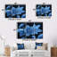 «Blue Grey Frozen Tears Snowdrop - Snowdrops», ensemble de reproduction d'art mural-394960502-394960492