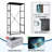 4 Drawer Dresser for Bedroom, Narrow Chest of Drawers, Wooden Top and Study Iron Frame 18"x37.5"-(WxH)