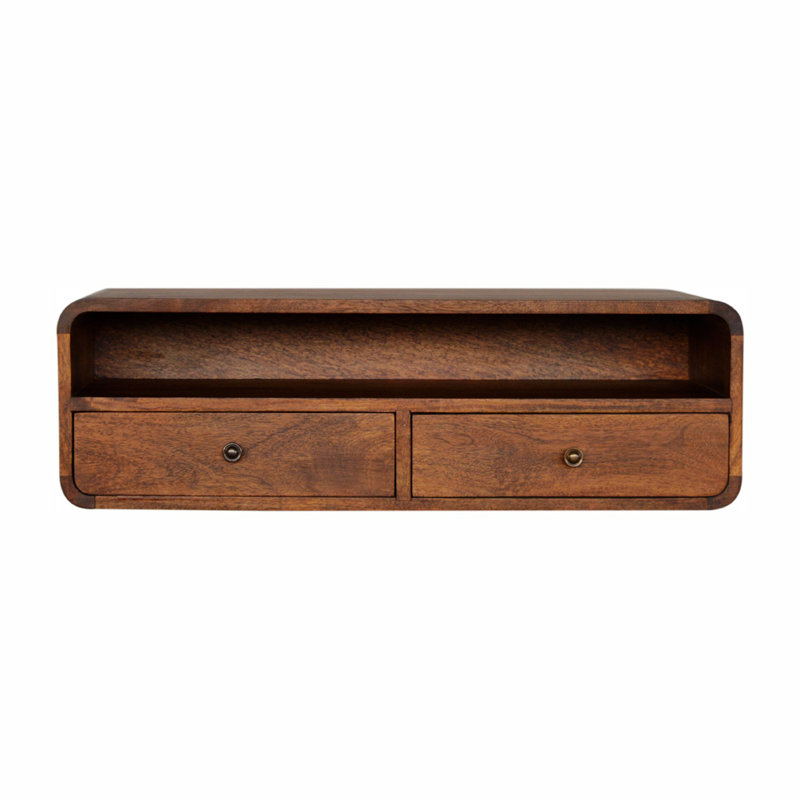Pacjo 35.42'' Solid Wood Console Table