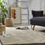 Tapis beige en laine touffeté à la main Vibrant