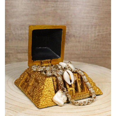 Gods Of Egypt Pharaoh The Great Pyramid Of Khufu Small Hinged Trinket Box Décor