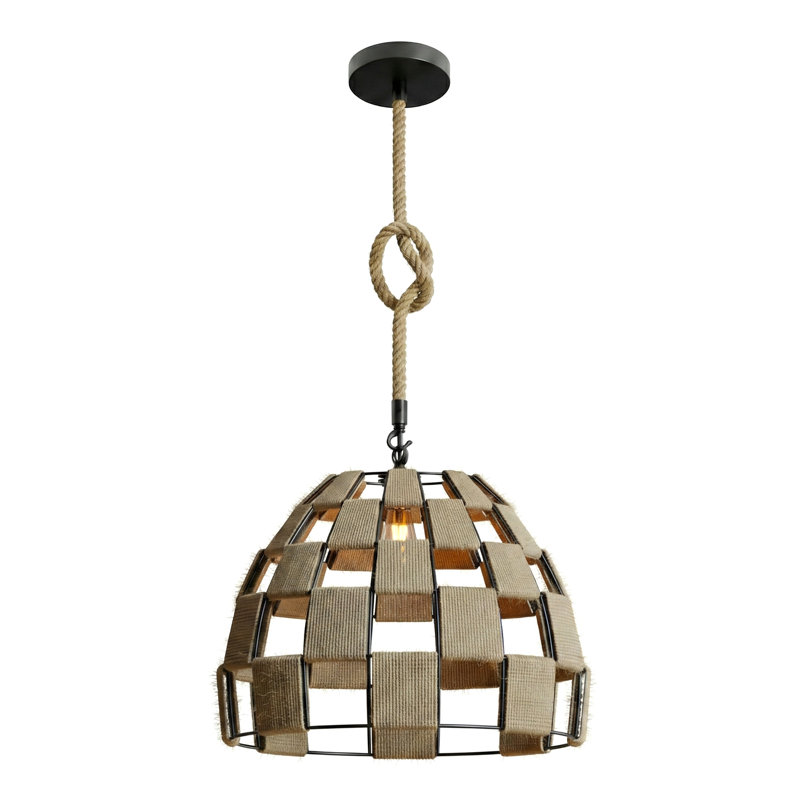 Fairview 1 - Light Hemp Rope Single Pendant