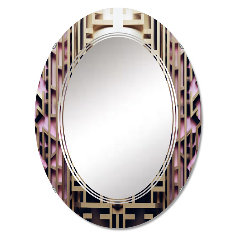 Desinata - Miroir mural moderne ovale, 30 po x 20 po