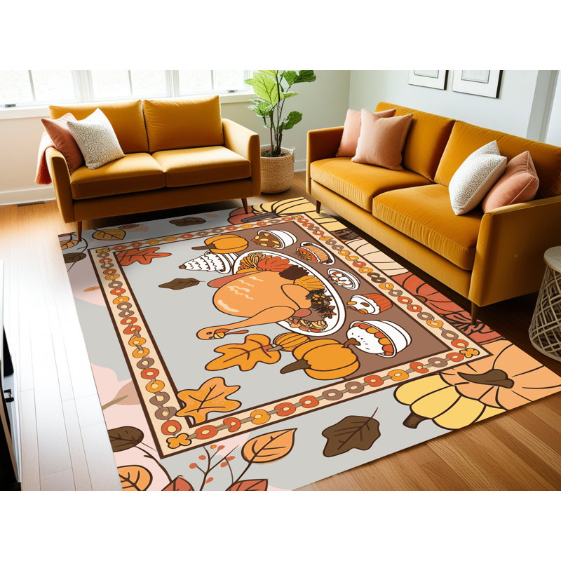 Tapis de Noël East Urban Home, Rectangulaire 2 pi x 3 pi
