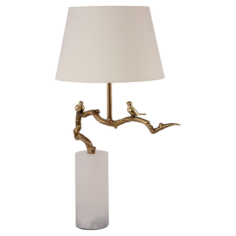 Lampe de table en laiton antique 32,28 po Pisidia