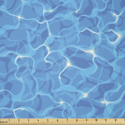 Deterrius Water Texture Freshness Ocean Pool Surface Waves Multi-Purpose Fabric