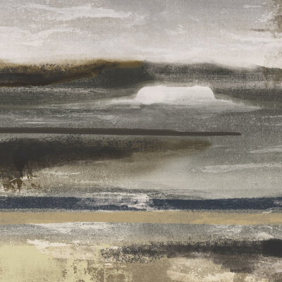 Abstract Landscape Dull - Wrapped Canvas Painting