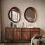 Miroir mural en bois massif