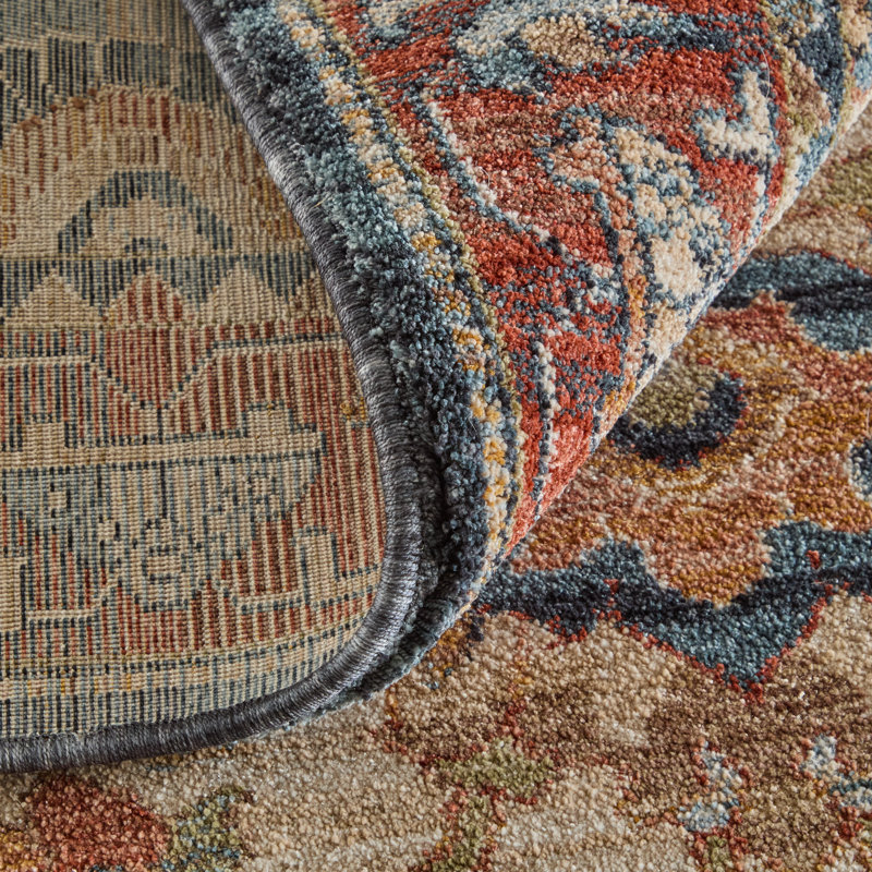Aghalislone Rockett Traditional Medallion Area Rug, Rectangle 7'10" x 10'3"
