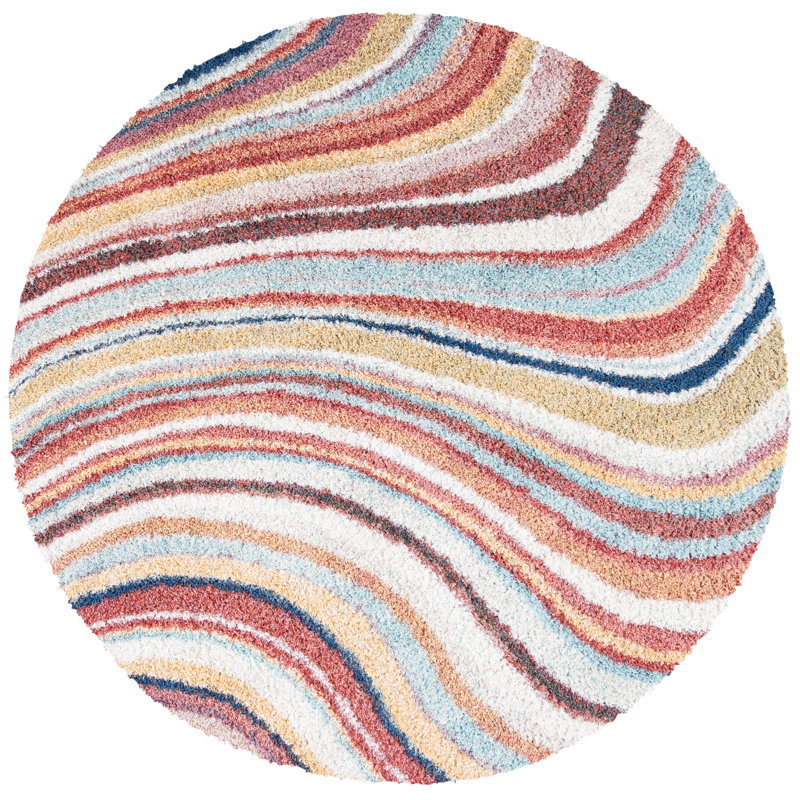 Araud Performance Abstract Rug, Round 6'7"