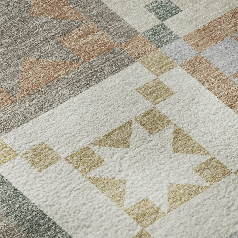Tapis de qualité supérieure lavable à la machine Villers, Ivory, 8 pi x 10 pi