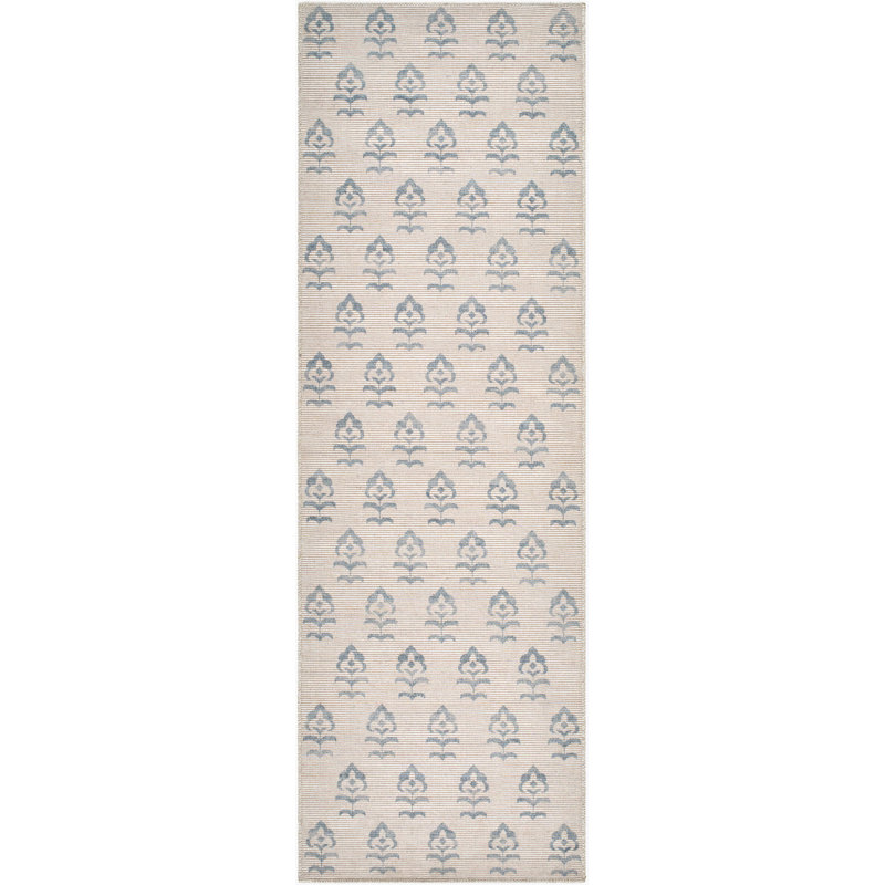 Teriyana Machine Woven Rug, Runner 2'8" x 7'10", Blue