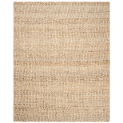 Tapis de couleur unie en jute tissé à la main en fibres naturelles