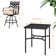 Alyne Square 2 - Person 32'' Long Bistro Set with Cushions