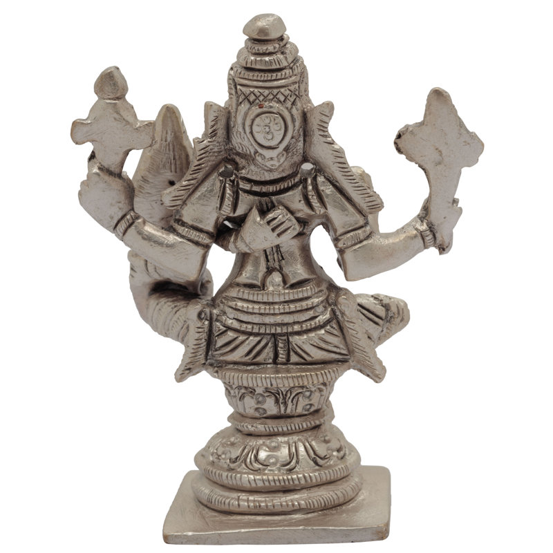 Lord Vishnu avec la déesse Lakshmi, Argent