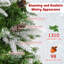 9 pi. Arbre de Noël floqué avec pomme de pin chaude-1621035515