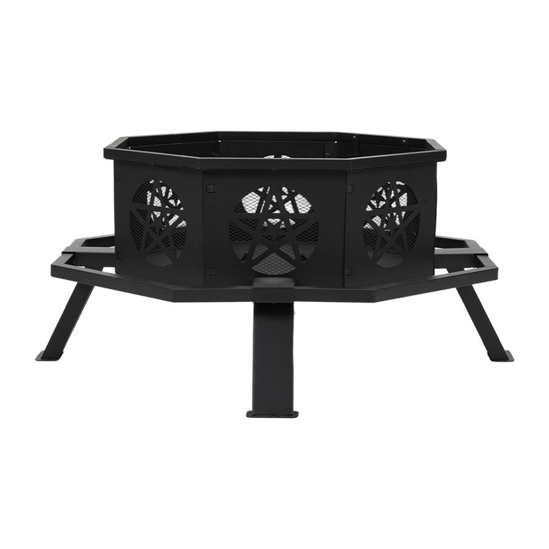 Round Iron Charcoal Fire Pit